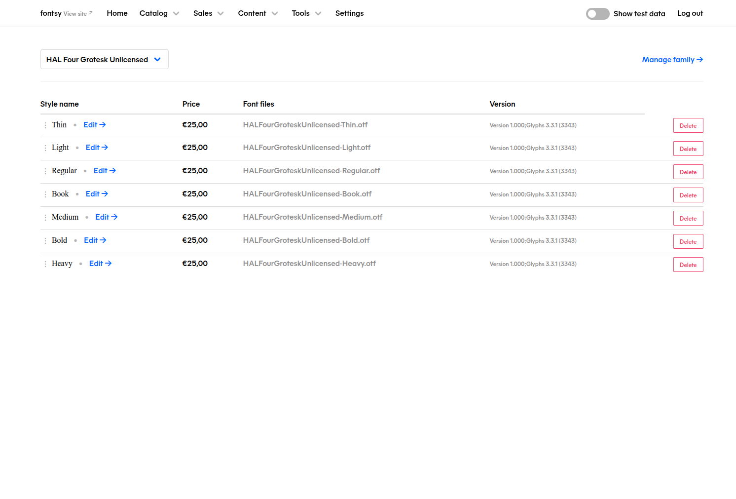 Product screenshot